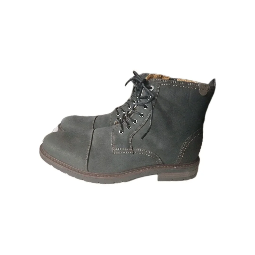 Dockers Mens Rawls Rugged Lace-up Synthetic Leather Lugged Cap Toe Boot Men's 11